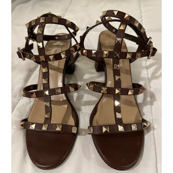 Valentino Rockstud Block Heel  Sandal - Picture 1 of 16